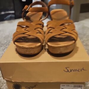 UGG Women's Brown Suede Platform Sandals - Comfortable Summer Heels